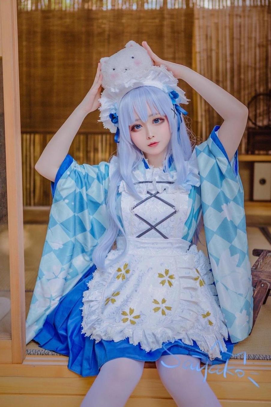 Sayako艾雅法拉cosplay原图，不容错过的精品